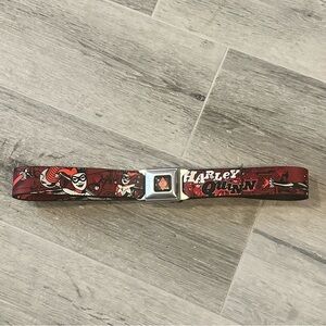 Harley Quinn Diamond Full Color Black Red Seatbelt Belt 
Adjustable Unisex